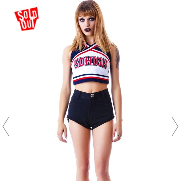 cropped cheer top
